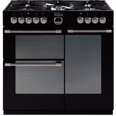 Stoves Sterling 900DFT 90cm Dual Fuel Range Cooker in Black Stoves Sterling 900DFT 90cm Dual Fuel Range Cooker in Black